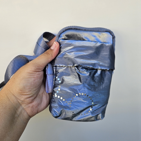 Metallic Grey Crossbody Pouch - Picture 4 of 5